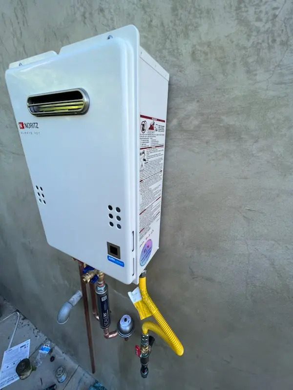 Tankless water heater installation for Willow Brook Crossing homes
